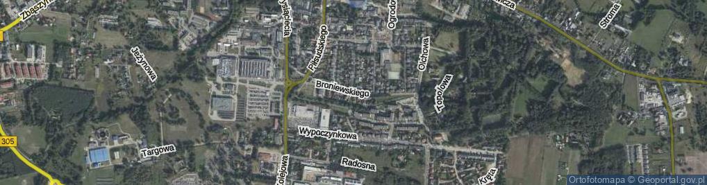 Zdjęcie satelitarne Broniewskiego Władysława ul.